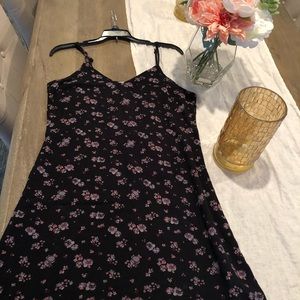 Black floral dress